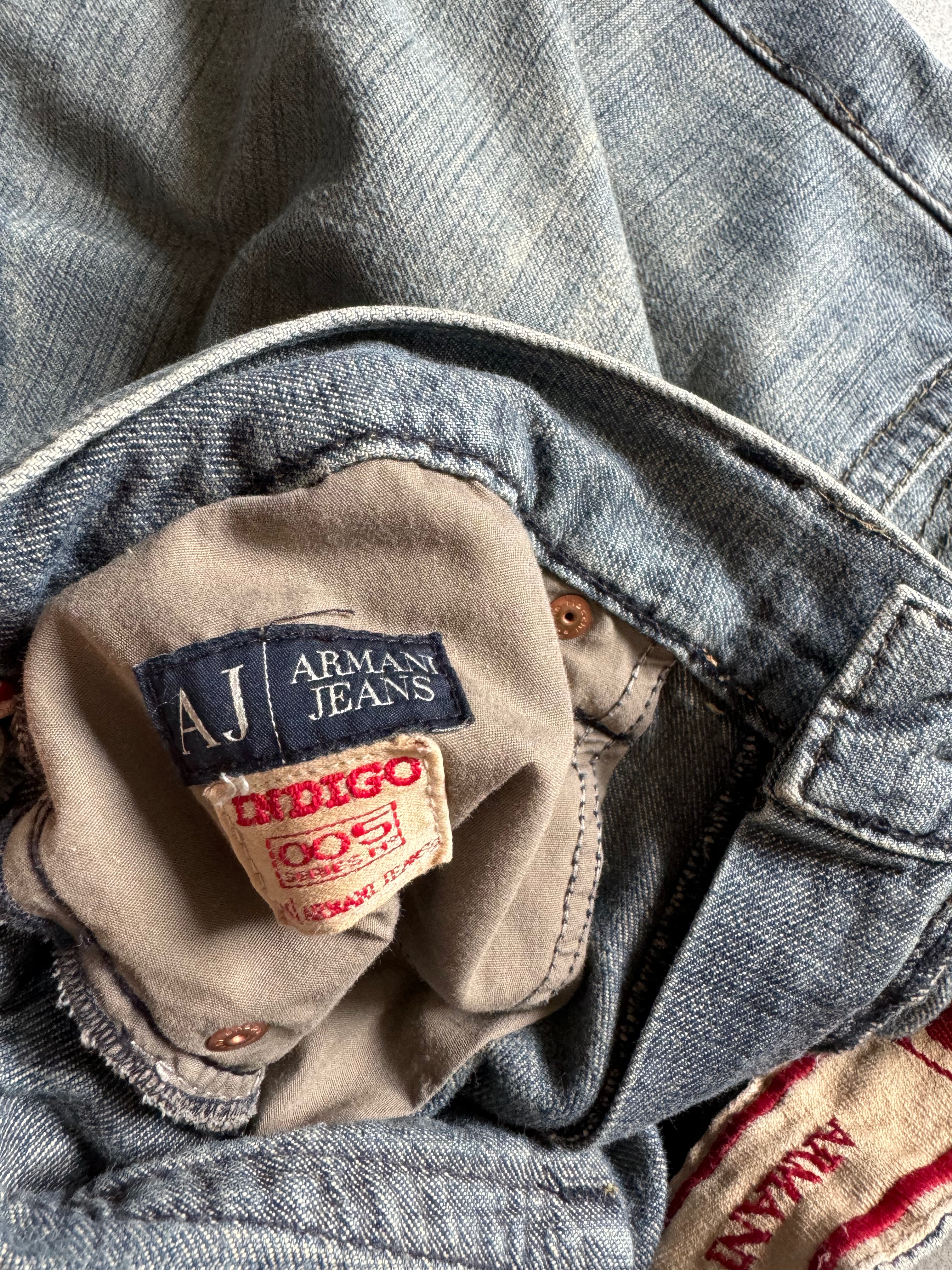 2000s Armani Relaxed Large Straight Jeans (XL) - 7