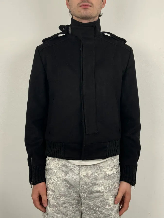 Takeshy Kurosawa Black Wool Minimalist Japanese Jacket xBsVRvP 1