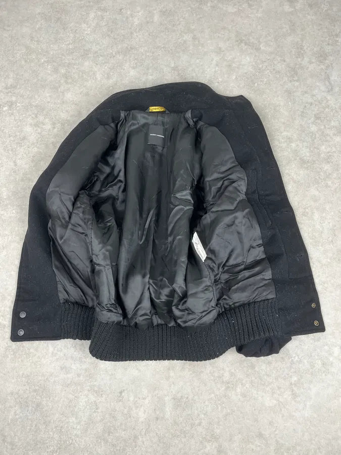 Takeshy Kurosawa Black Wool Minimalist Japanese Jacket xBsVRvP 7