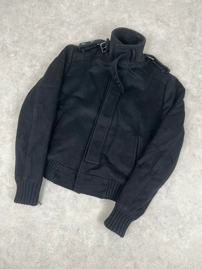 Takeshy Kurosawa Black Wool Minimalist Japanese Jacket xBsVRvP 4