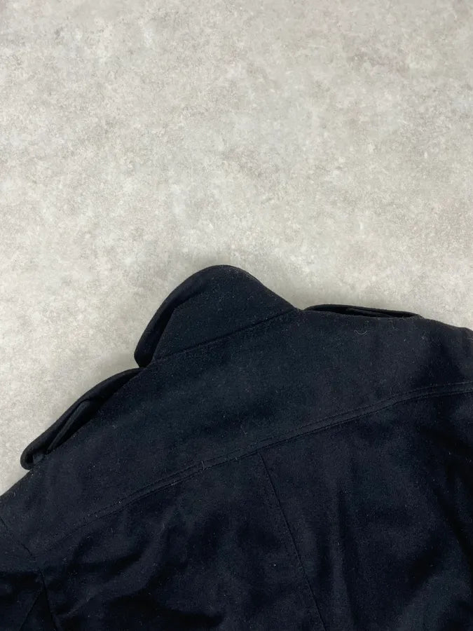 Takeshy Kurosawa Black Wool Minimalist Japanese Jacket xBsVRvP 5