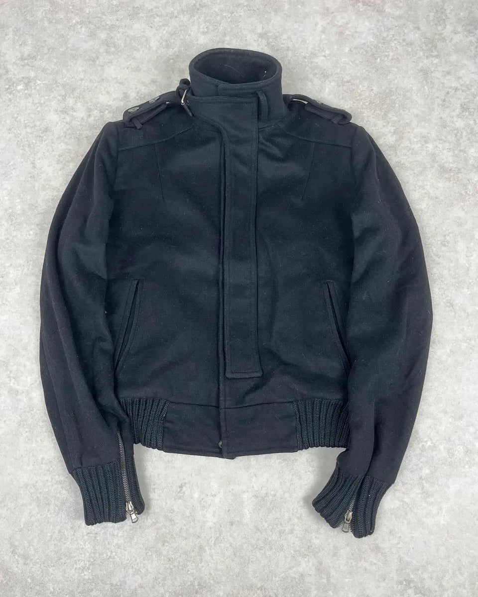 Takeshy Kurosawa Black Wool Minimalist Japanese Jacket xBsVRvP 0