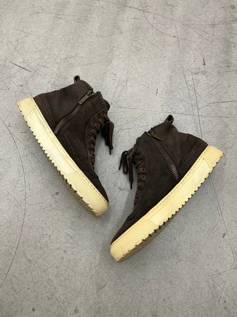 John Galliano Brown Suede Logo Sneakers tbSqcTTA 2