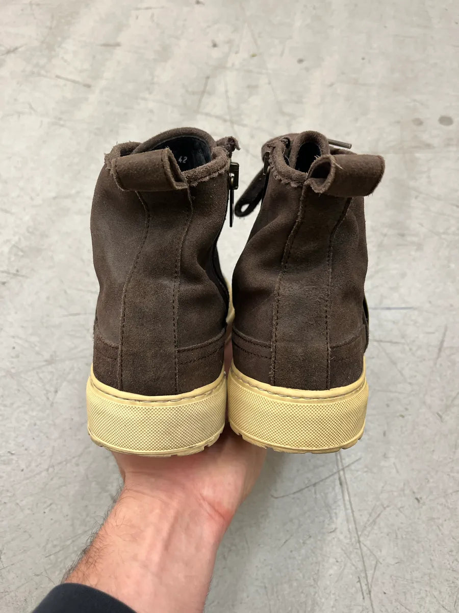 John Galliano Brown Suede Logo Sneakers tbSqcTTA 5