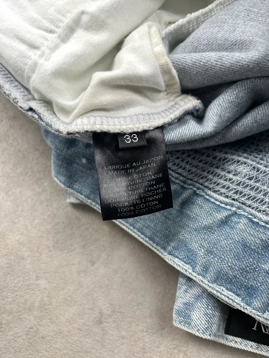 SS2015 Balmain Denim Biker Light Slim Blue Denim Jeans yITmOZKT 10