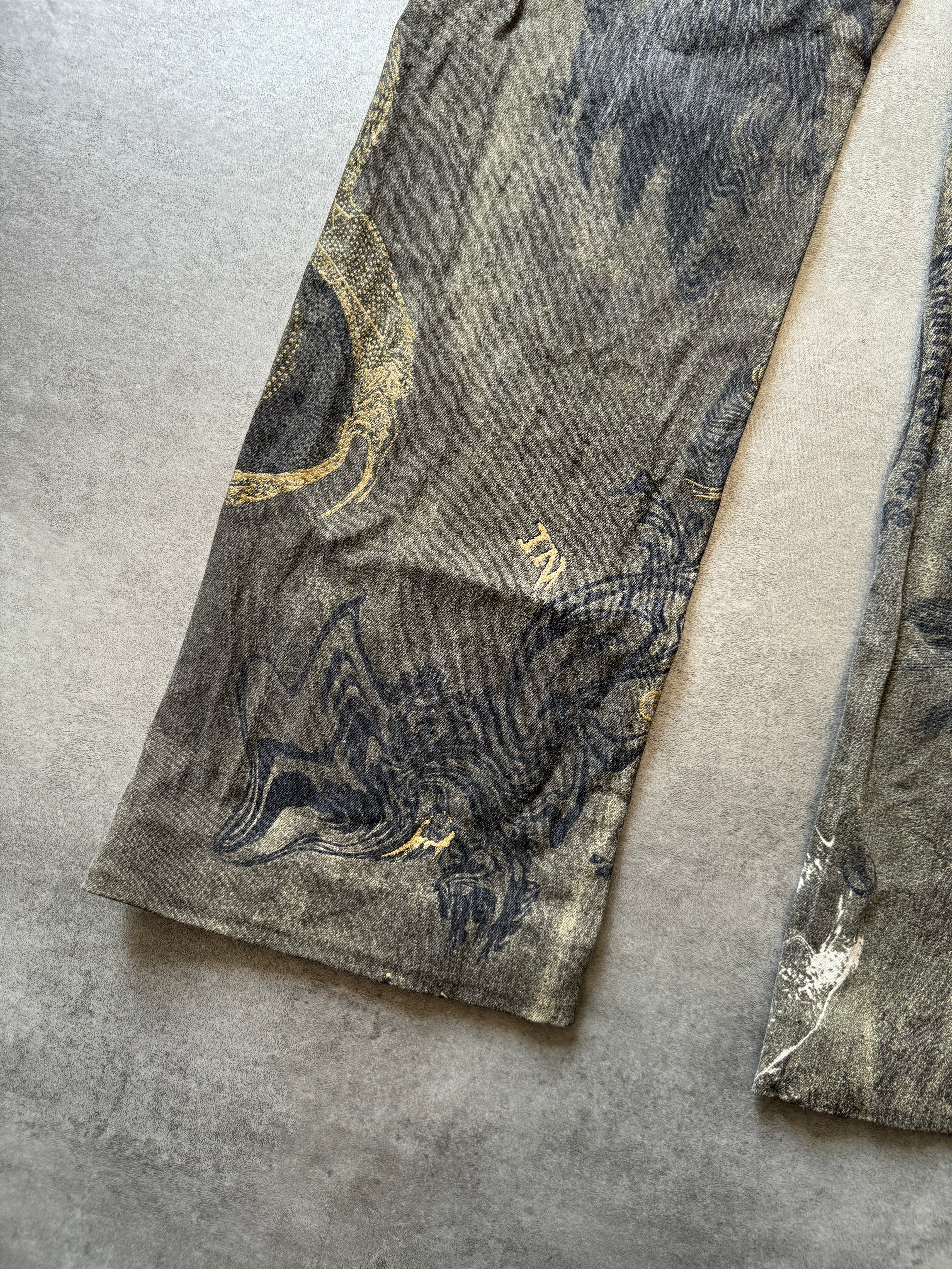 AW2003 Cavalli Zodiac Astrology Imperial Olive Pants (S) - 6