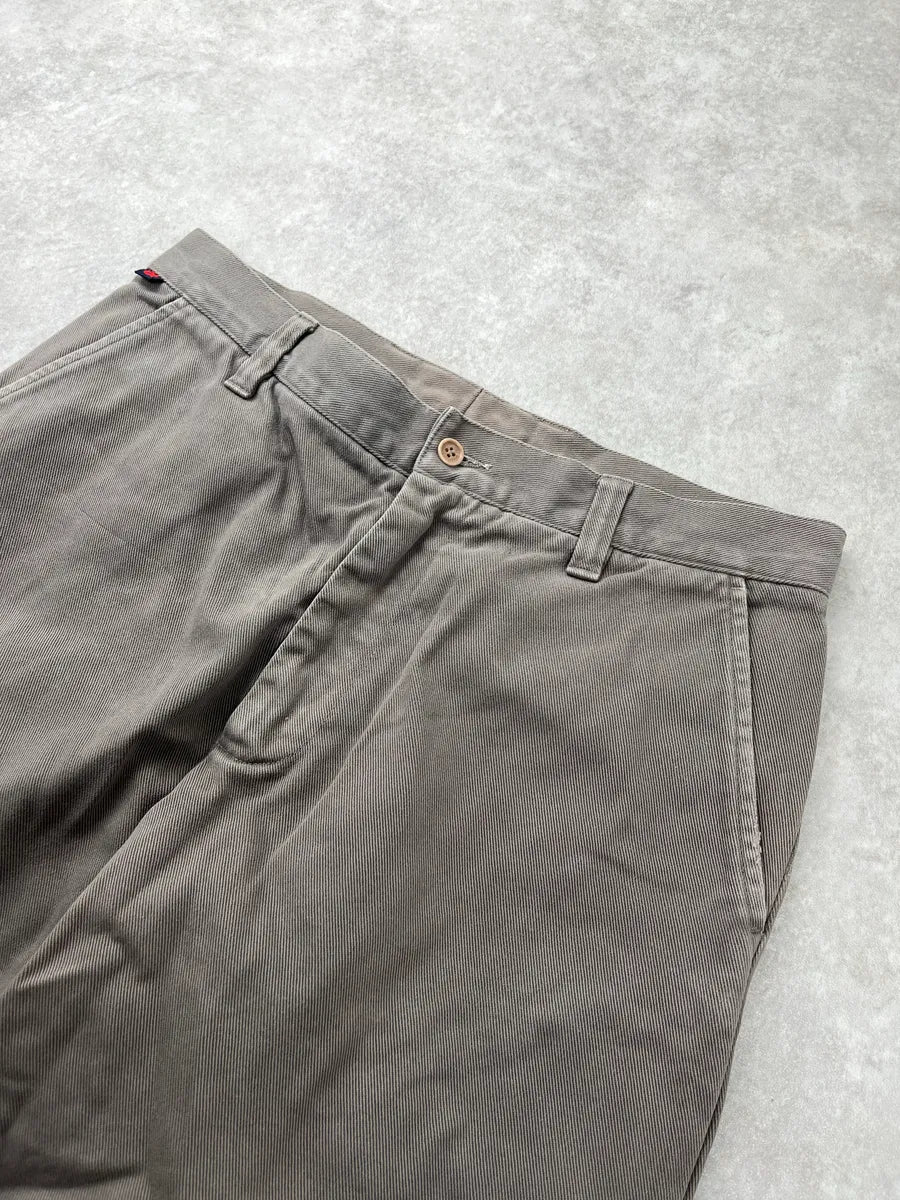 1990s Dolce & Gabbana Minimalist Taupe Pants tdruSrWB 6