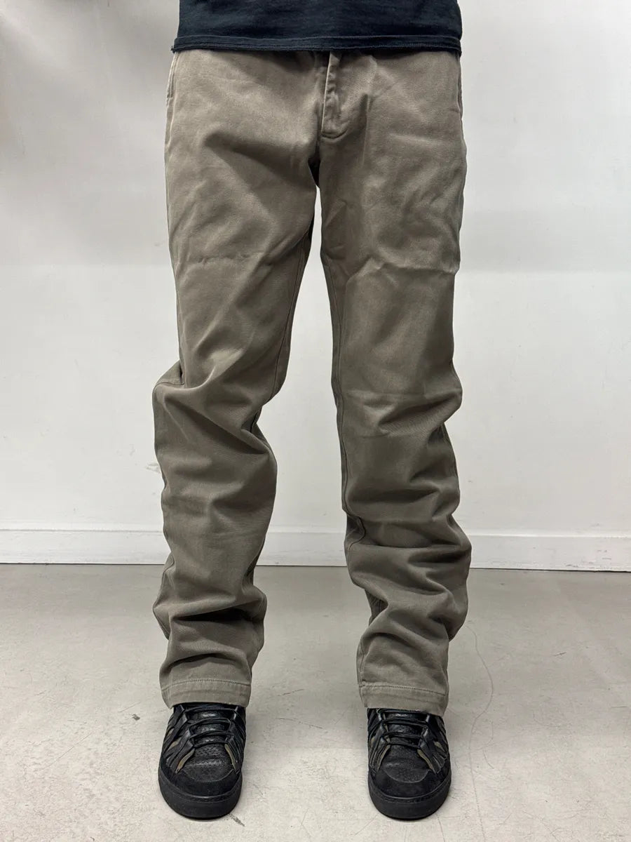 1990s Dolce & Gabbana Minimalist Taupe Pants tdruSrWB 1