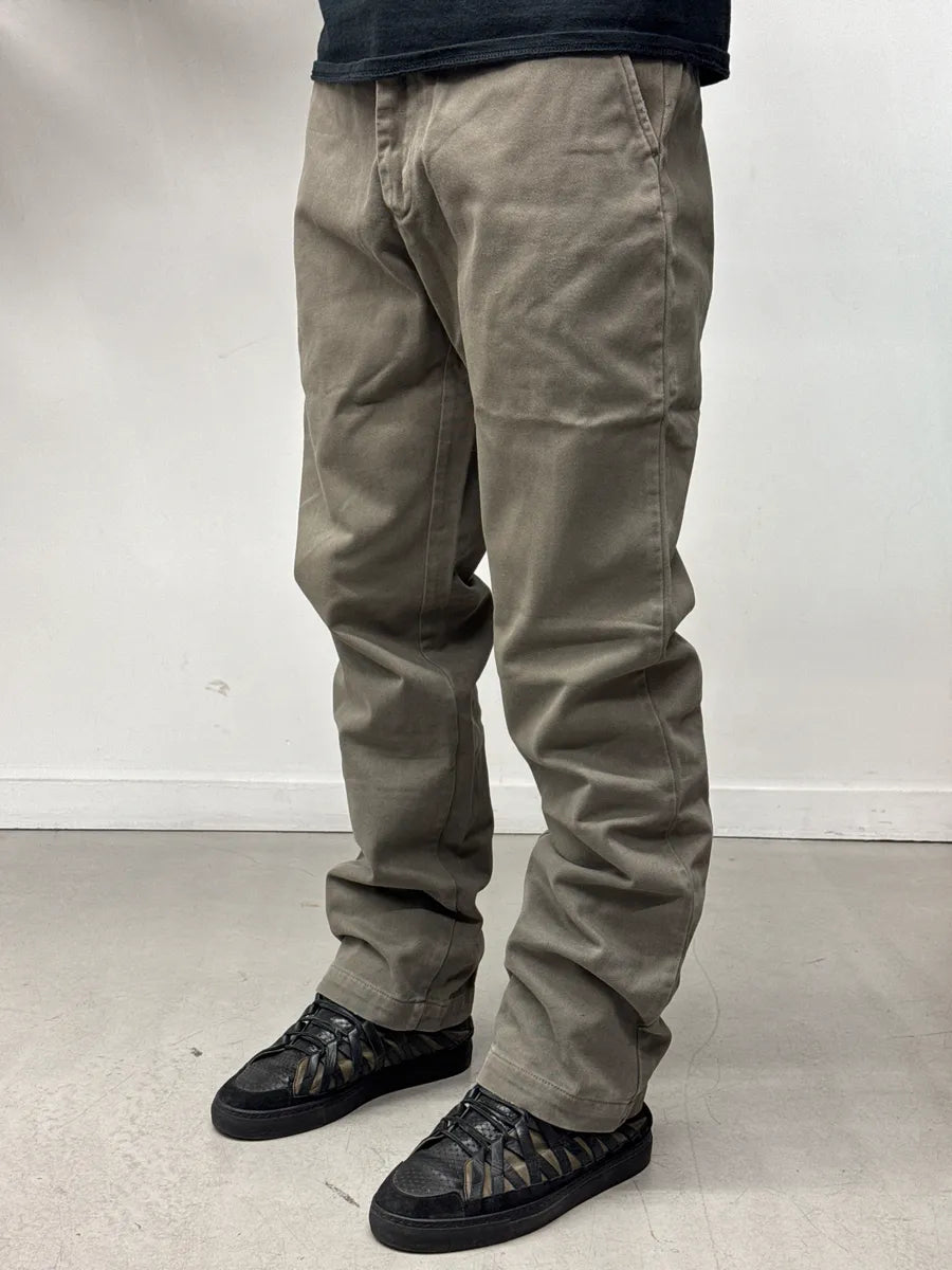 1990s Dolce & Gabbana Minimalist Taupe Pants tdruSrWB 2