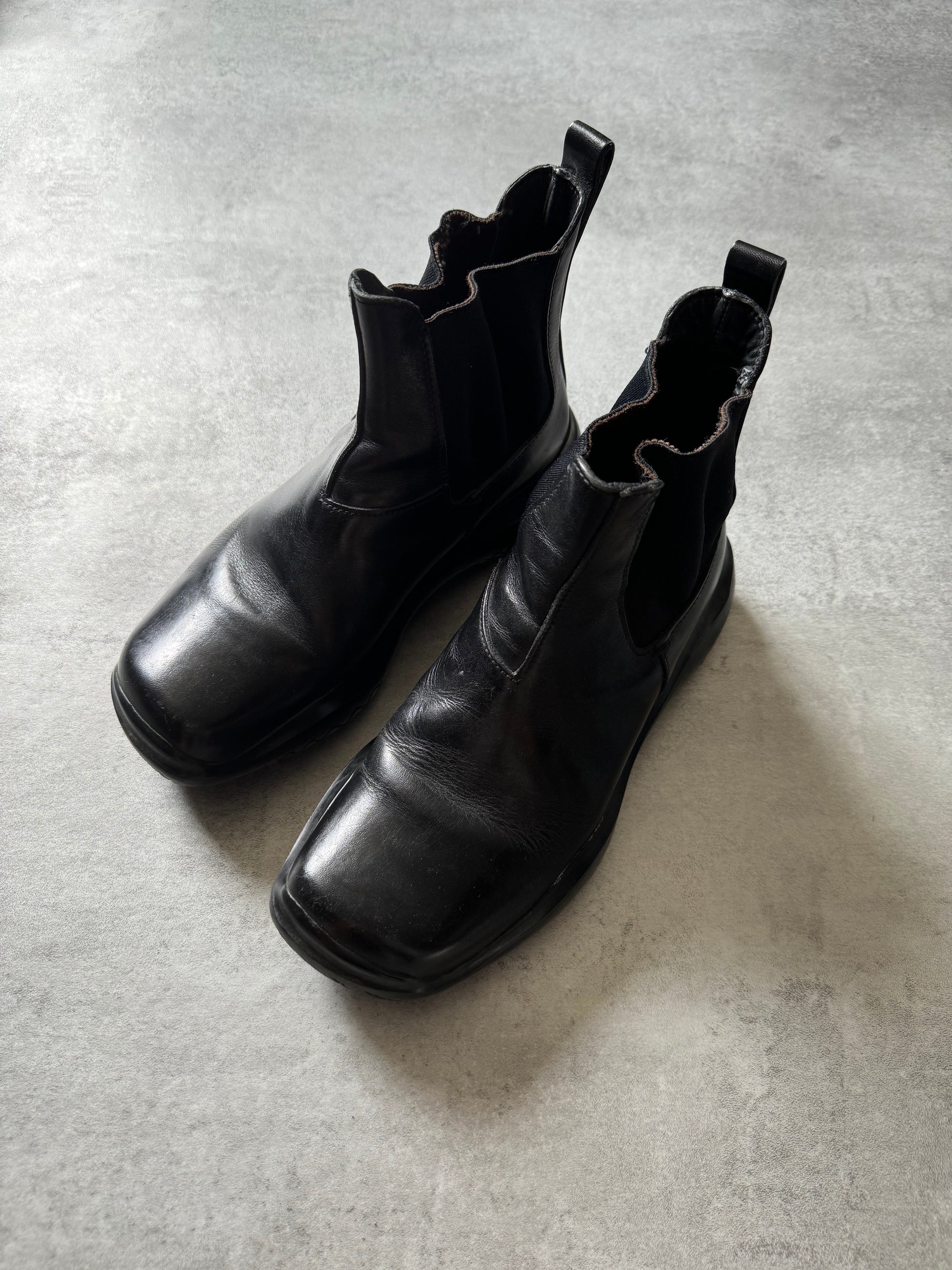 FW1999 Prada Black Leather Boots (40) - 3