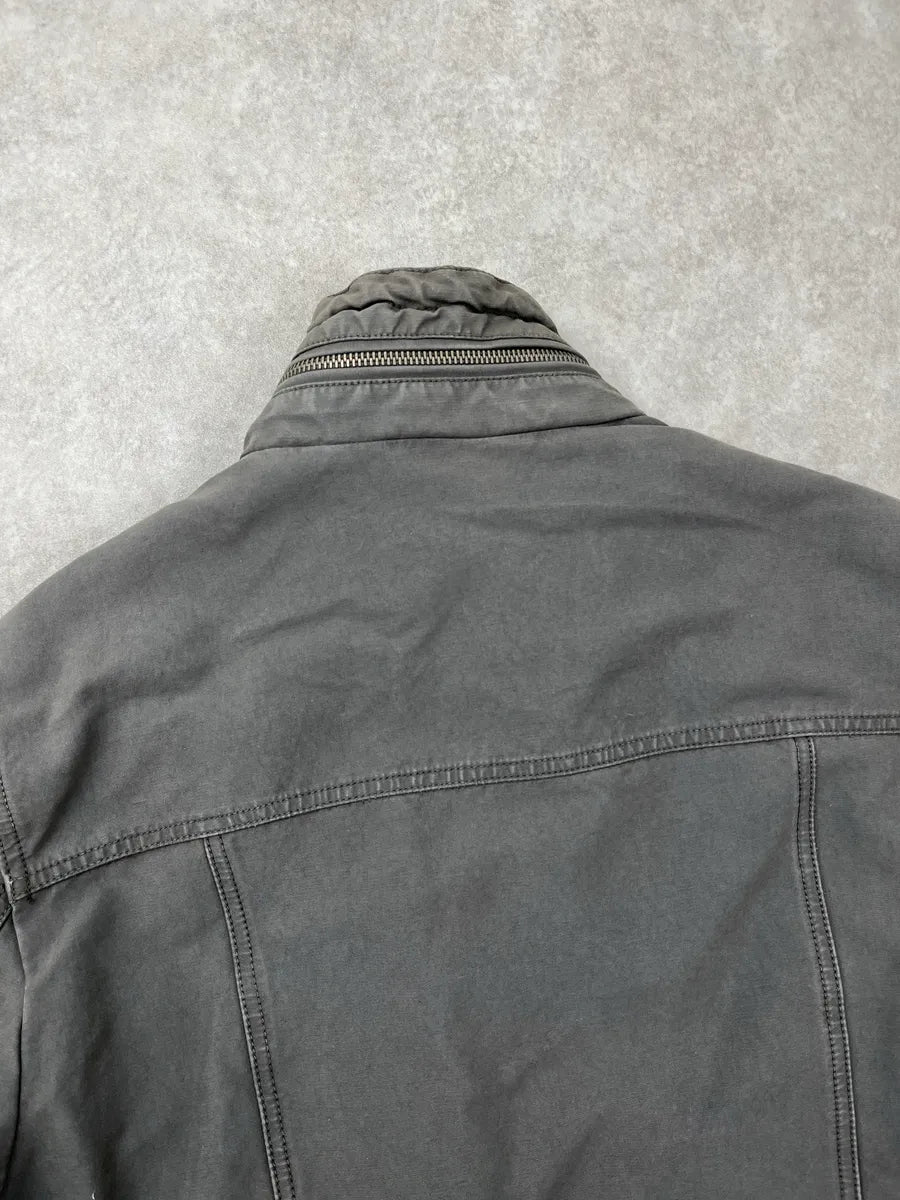 AW2003 Dolce & Gabbana Dark Grey Sherpa Lined Multi-Pocket Jacket tfllUAet 6