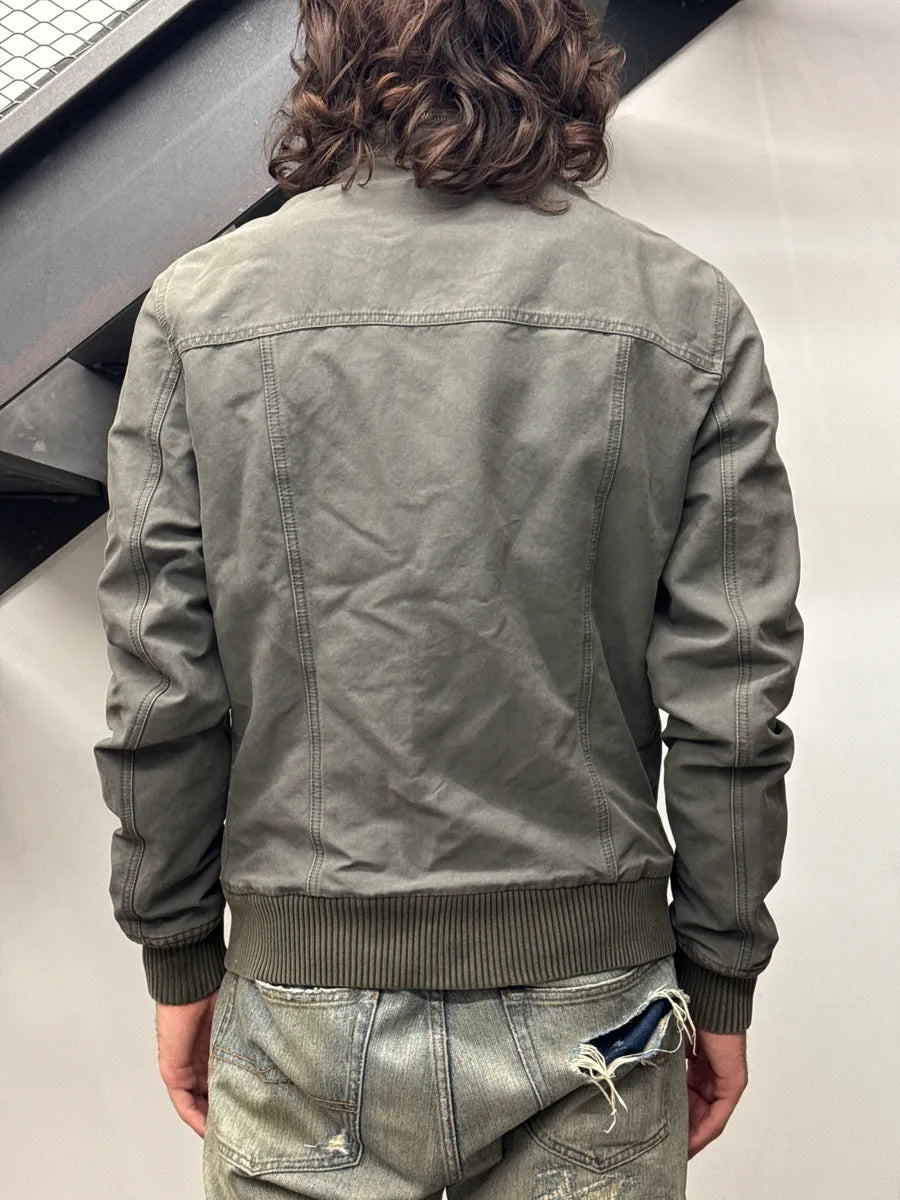 AW2003 Dolce & Gabbana Dark Grey Sherpa Lined Multi-Pocket Jacket tfllUAet 2