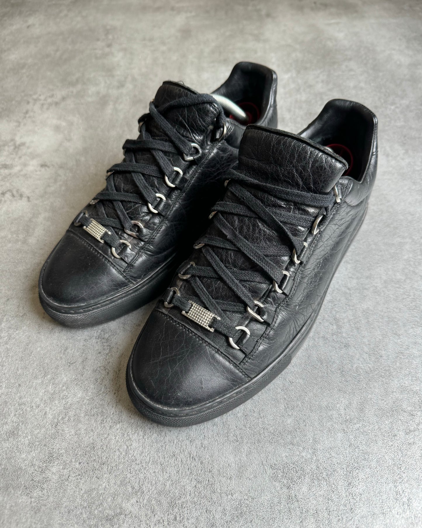 Balenciaga Arena Black Leather Low  (40,5) - 10