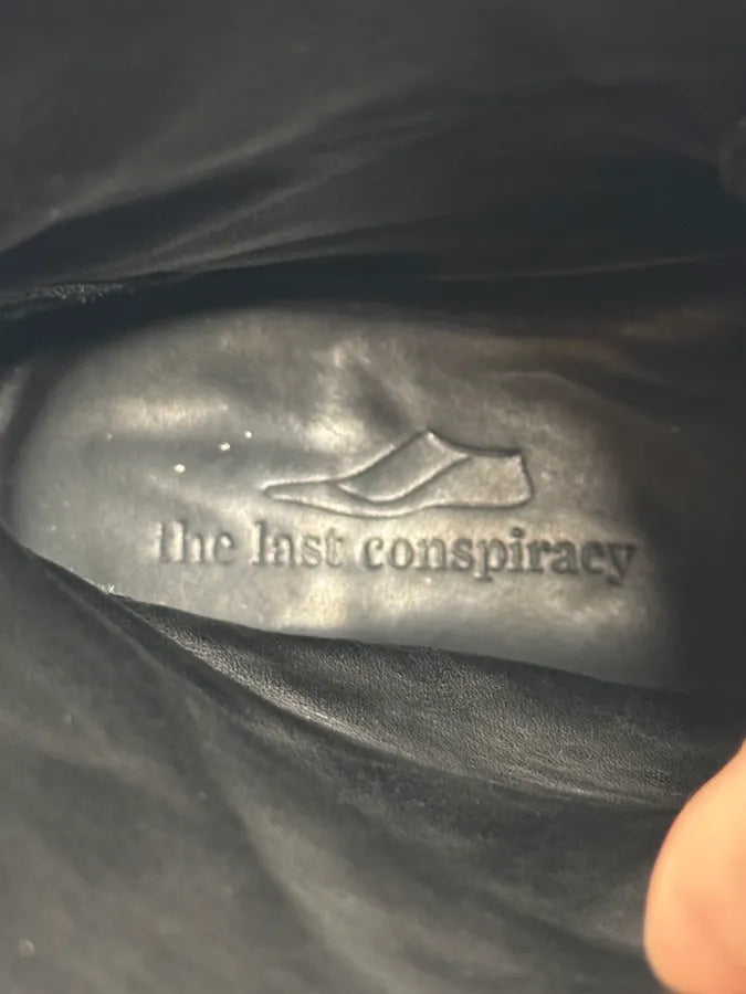 The Last Conspiracy Black Eroded Leather Boots lkQUhKc 8