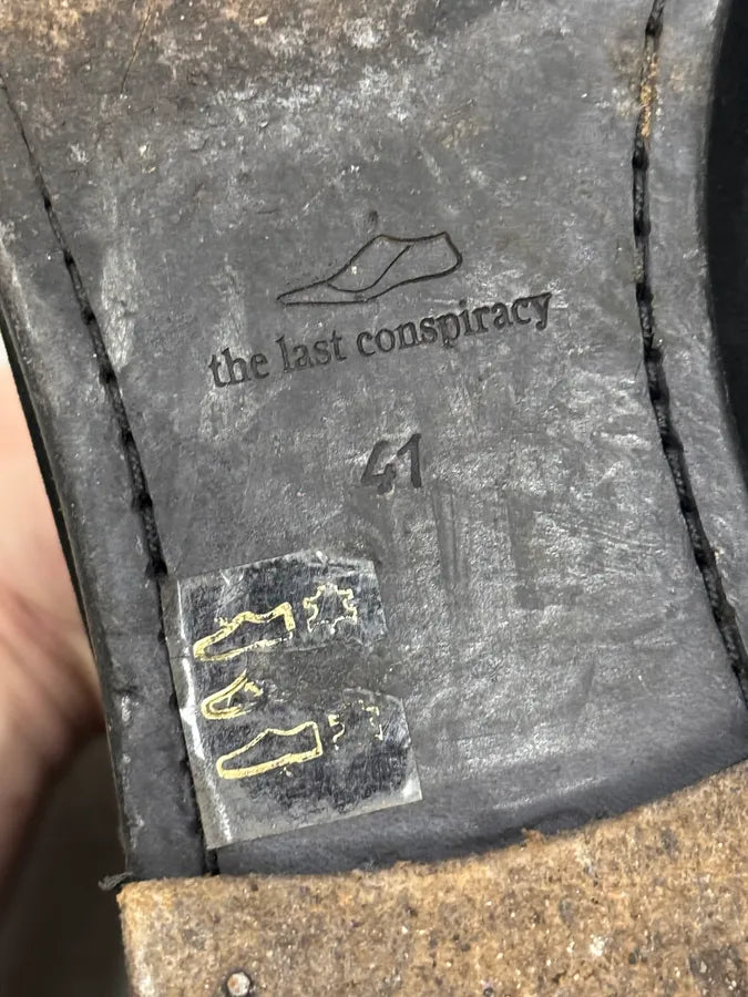 The Last Conspiracy Black Eroded Leather Boots lkQUhKc 7