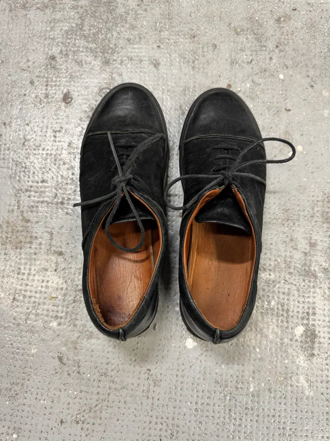 The Last Conspiracy Black Leather Low Top Sneakers mPMBntH 5