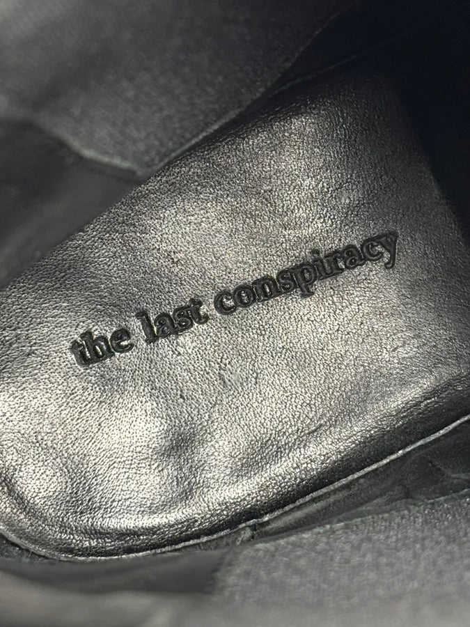 The Last Conspiracy Black Suede Irregular Leather Contemporary Boots XrmASkP 8