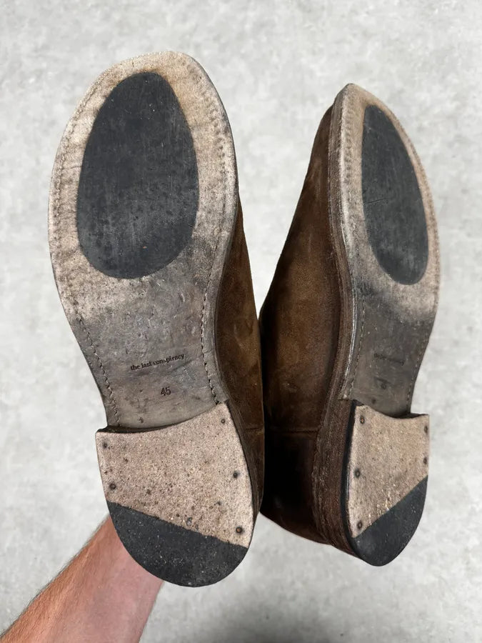 The Last Conspiracy Brown Eroded Suede Chelsea Boots OQDTkQv 7