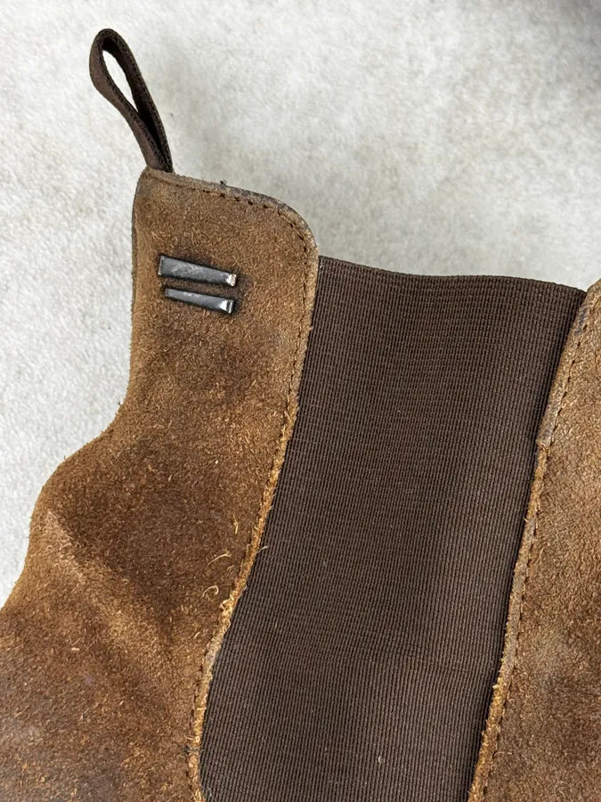 The Last Conspiracy Brown Eroded Suede Chelsea Boots OQDTkQv 5