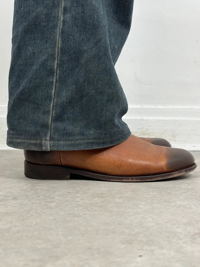 The Last Conspiracy Brown Gradient Leather Boots CCNBsPN 3