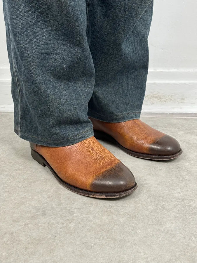 The Last Conspiracy Brown Gradient Leather Boots CCNBsPN 2