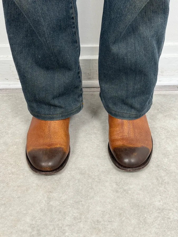 The Last Conspiracy Brown Gradient Leather Boots CCNBsPN 1