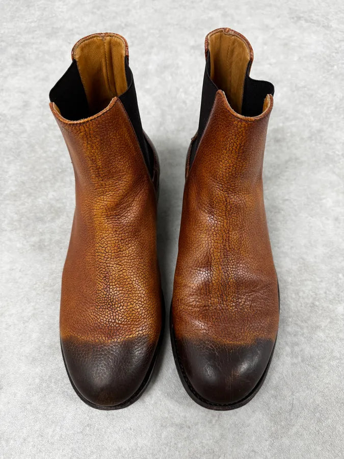 The Last Conspiracy Brown Gradient Leather Boots CCNBsPN 4