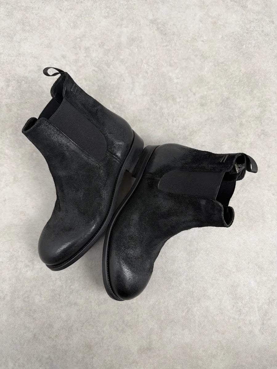 The Last Conspiracy GoodYear Black Eroded Leather Boots uhLtpyS 2