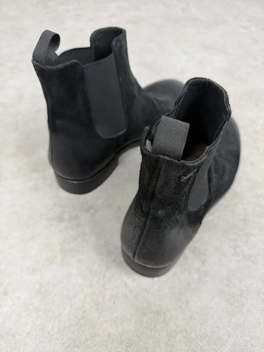 The Last Conspiracy GoodYear Black Eroded Leather Boots uhLtpyS 4