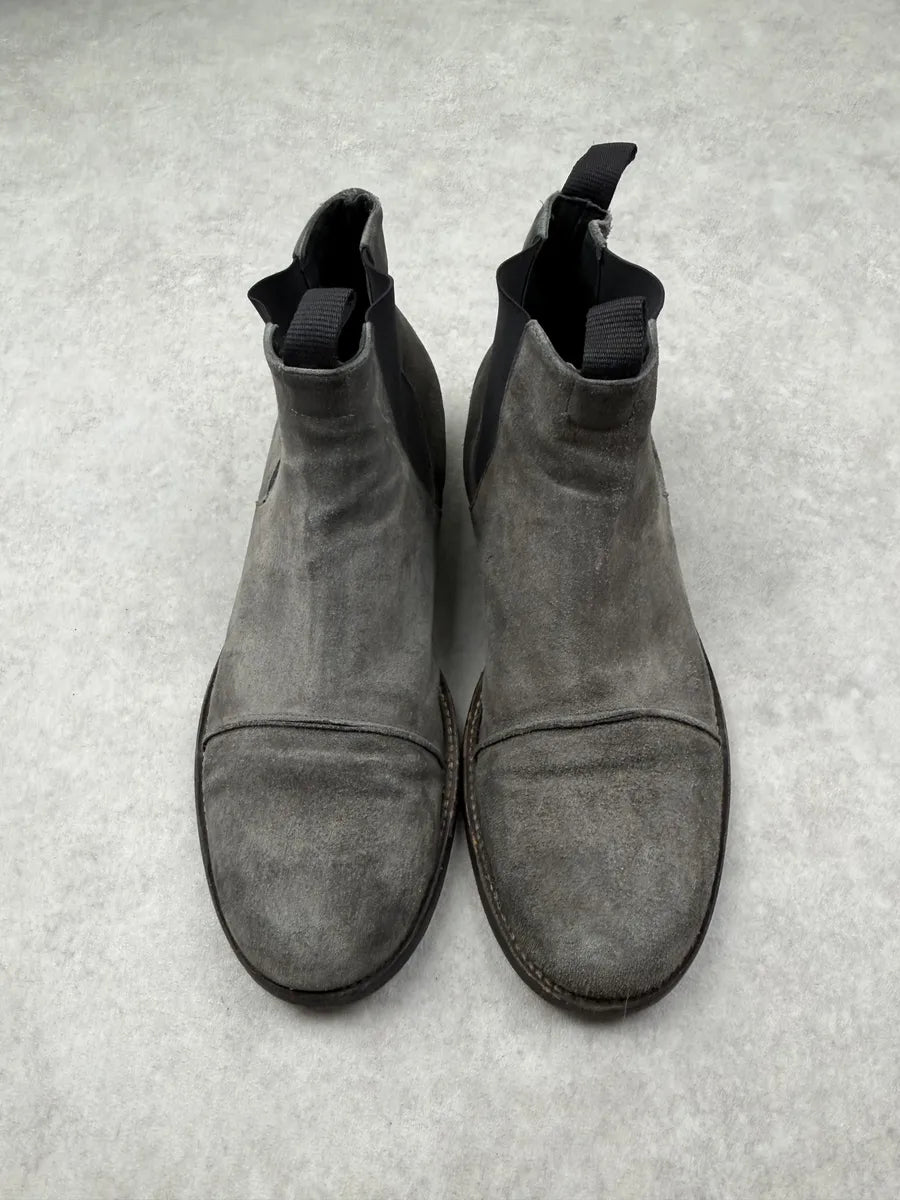 The Last Conspiracy Grey Suede Leather Chelsea Boots wPwKTzH 4