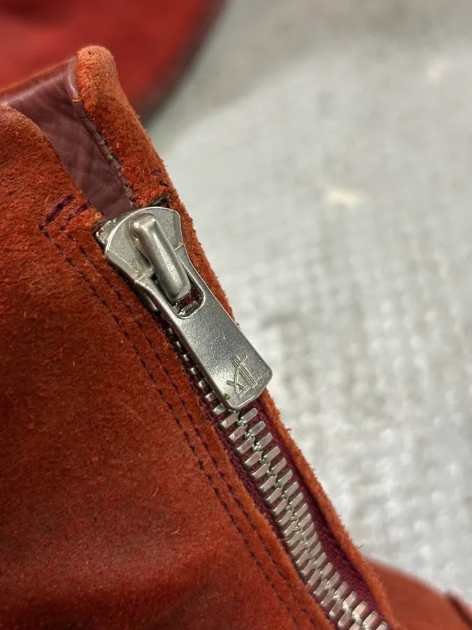 The Last Conspiracy Red Crumpled Leather Boots JDVWeHx 10