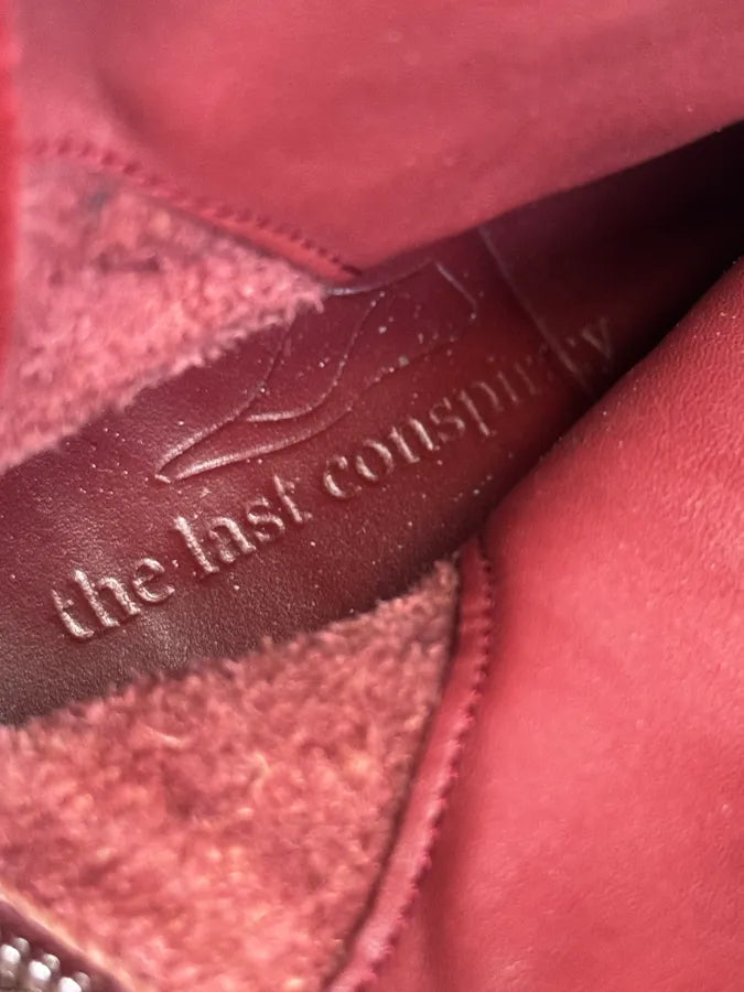 The Last Conspiracy Red Eroded Folded Suede Boots zRmZxlp 8