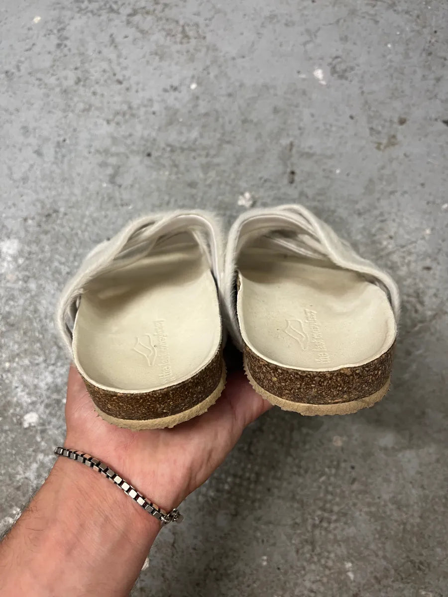 The Last Conspiracy White Pony Hair Sandals ypdQJlt 3