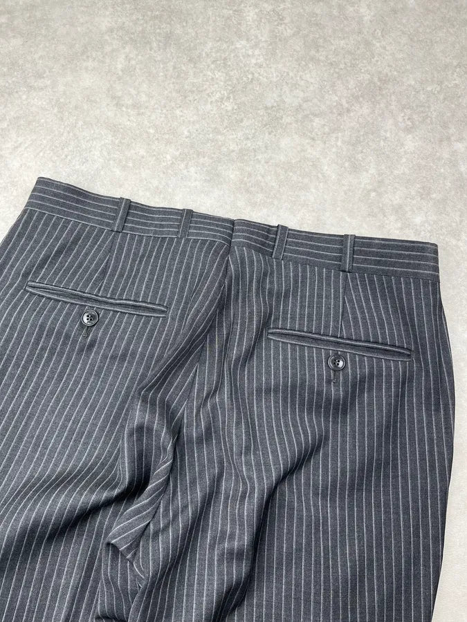 Thierry Mugler Grey Wool Pinstriped Suit jvGaxpm 9