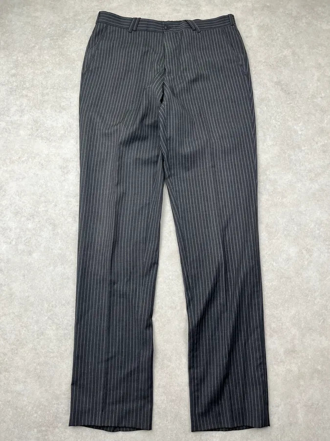 Thierry Mugler Grey Wool Pinstriped Suit jvGaxpm 3