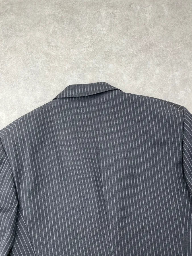 Thierry Mugler Grey Wool Pinstriped Suit jvGaxpm 8