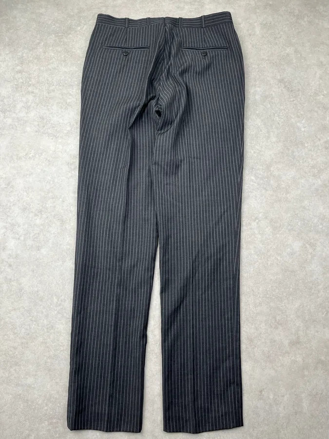 Thierry Mugler Grey Wool Pinstriped Suit jvGaxpm 5