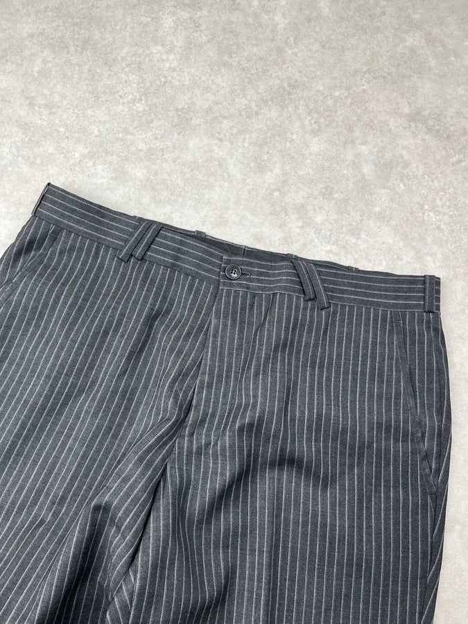 Thierry Mugler Grey Wool Pinstriped Suit jvGaxpm 7
