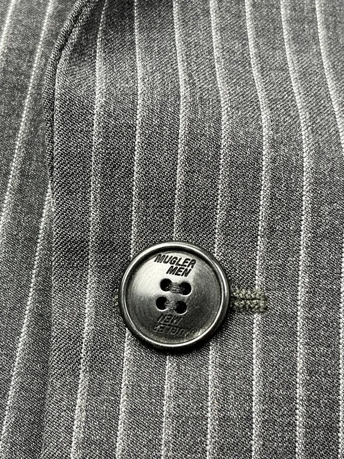 Thierry Mugler Grey Wool Pinstriped Suit jvGaxpm 12
