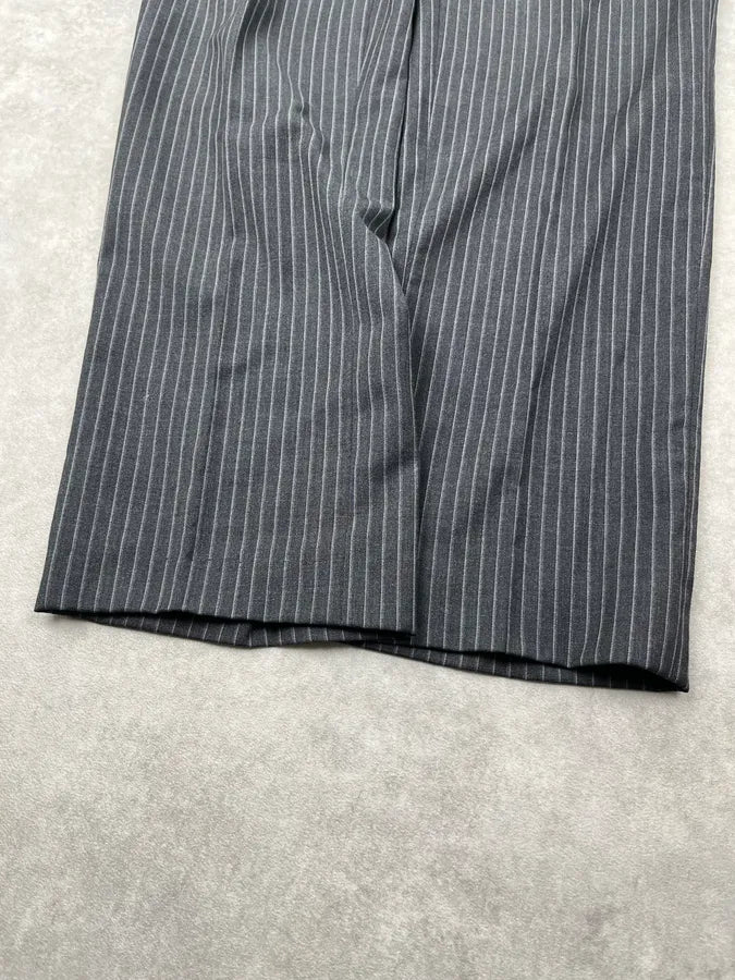 Thierry Mugler Grey Wool Pinstriped Suit jvGaxpm 11