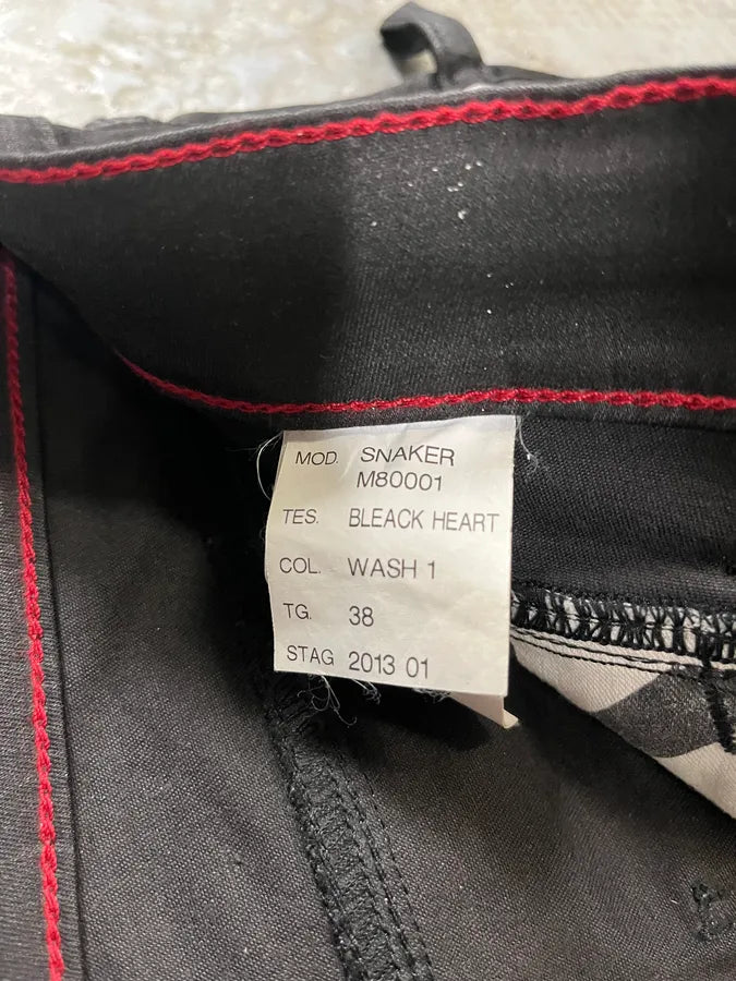 2000s Marithé + François Girbaud Black Waxed Dark Pants RKQSwmM 11