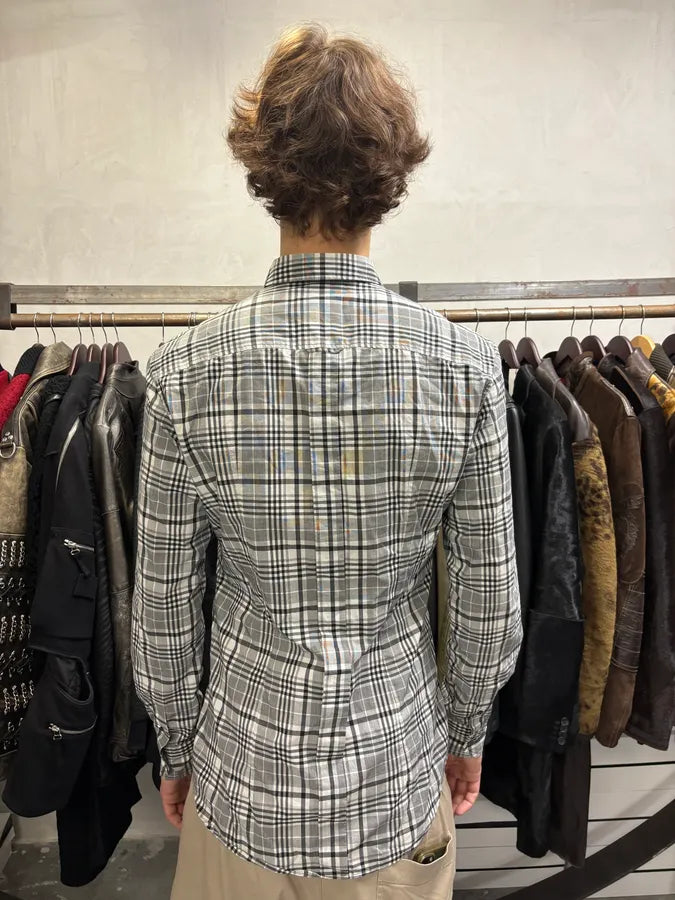 FW2005 Dolce & Gabbana Checkered Grey & White Shirt jxSUsjY 2