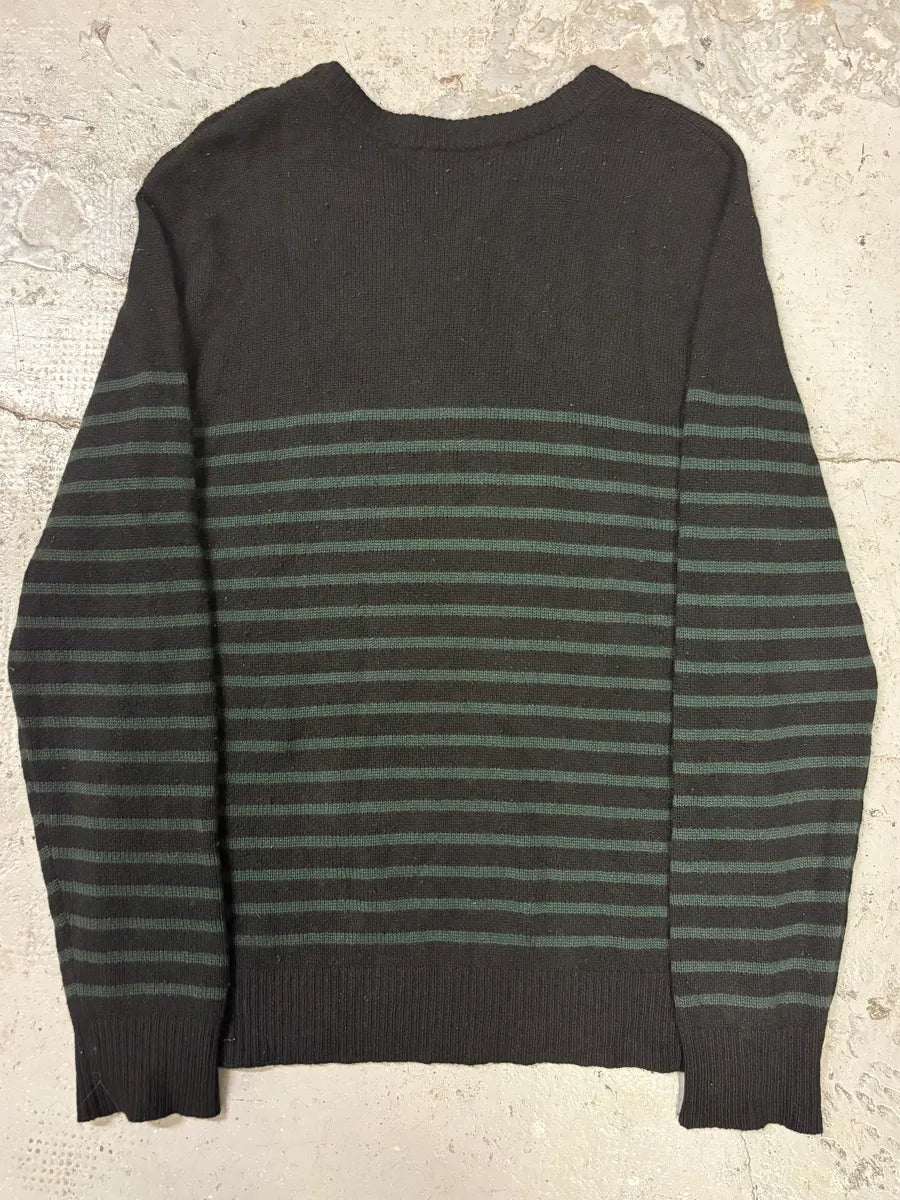 Balmain Buttoned Black Striped Sweater ivIAAfq 5