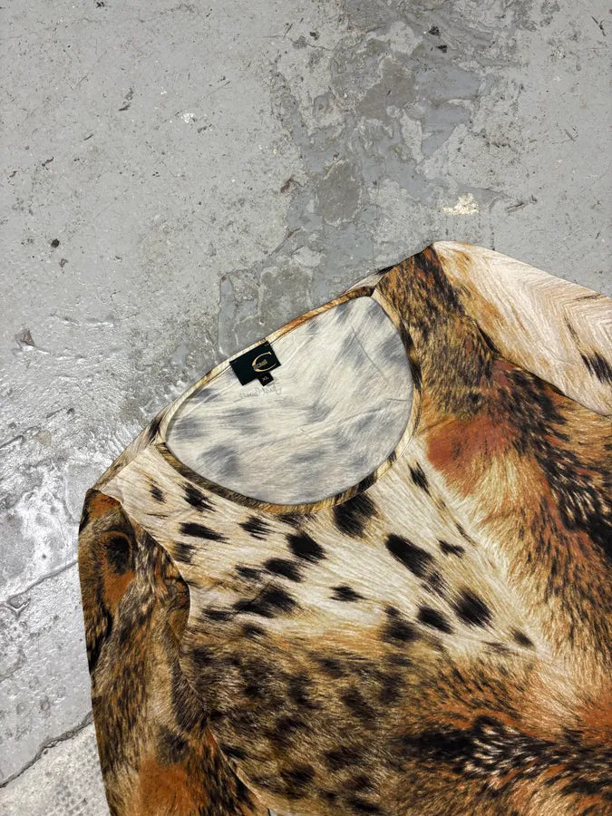 2000s Cavalli Fur Effect Savage Top eGdwzPF 2