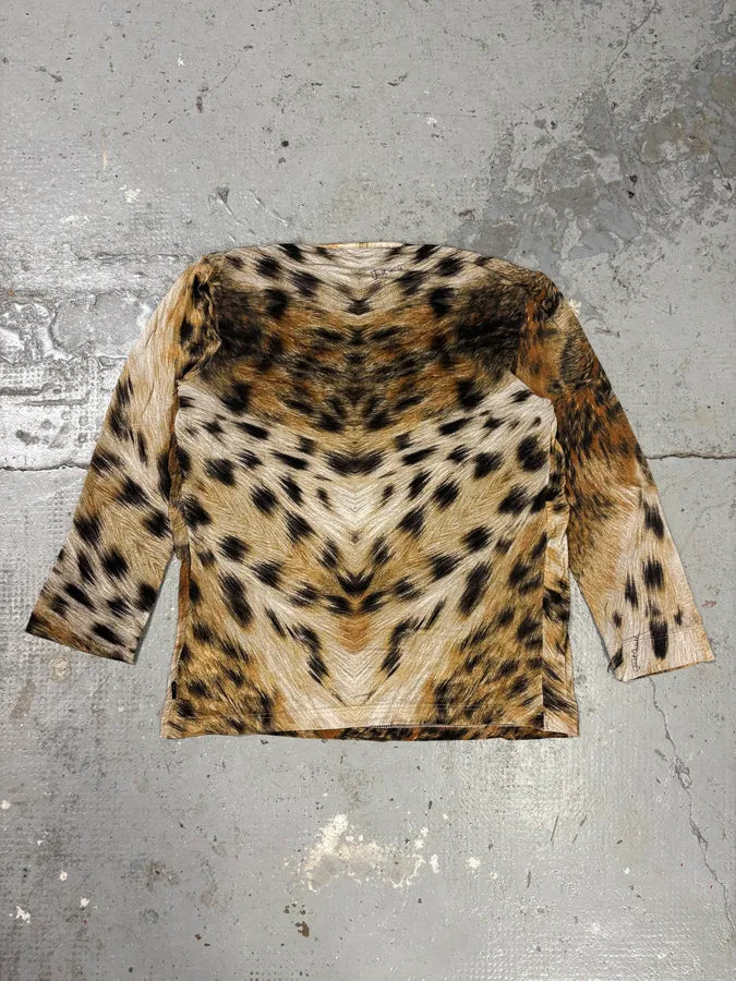 2000s Cavalli Fur Effect Savage Top eGdwzPF 5