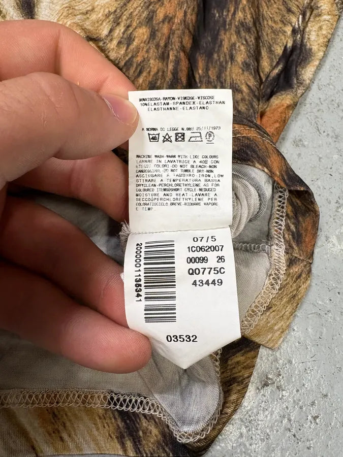 2000s Cavalli Fur Effect Savage Top eGdwzPF 8