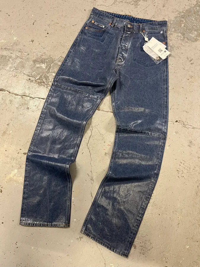 FW2023 Maison Margiela Half Waxed Jeans GOgUTwH 4
