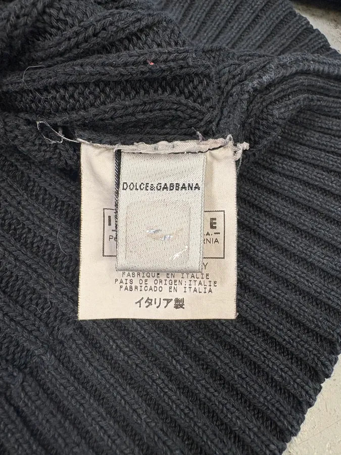 2000s Dolce & Gabbana Fit Black Sweater XBjYGZV 9