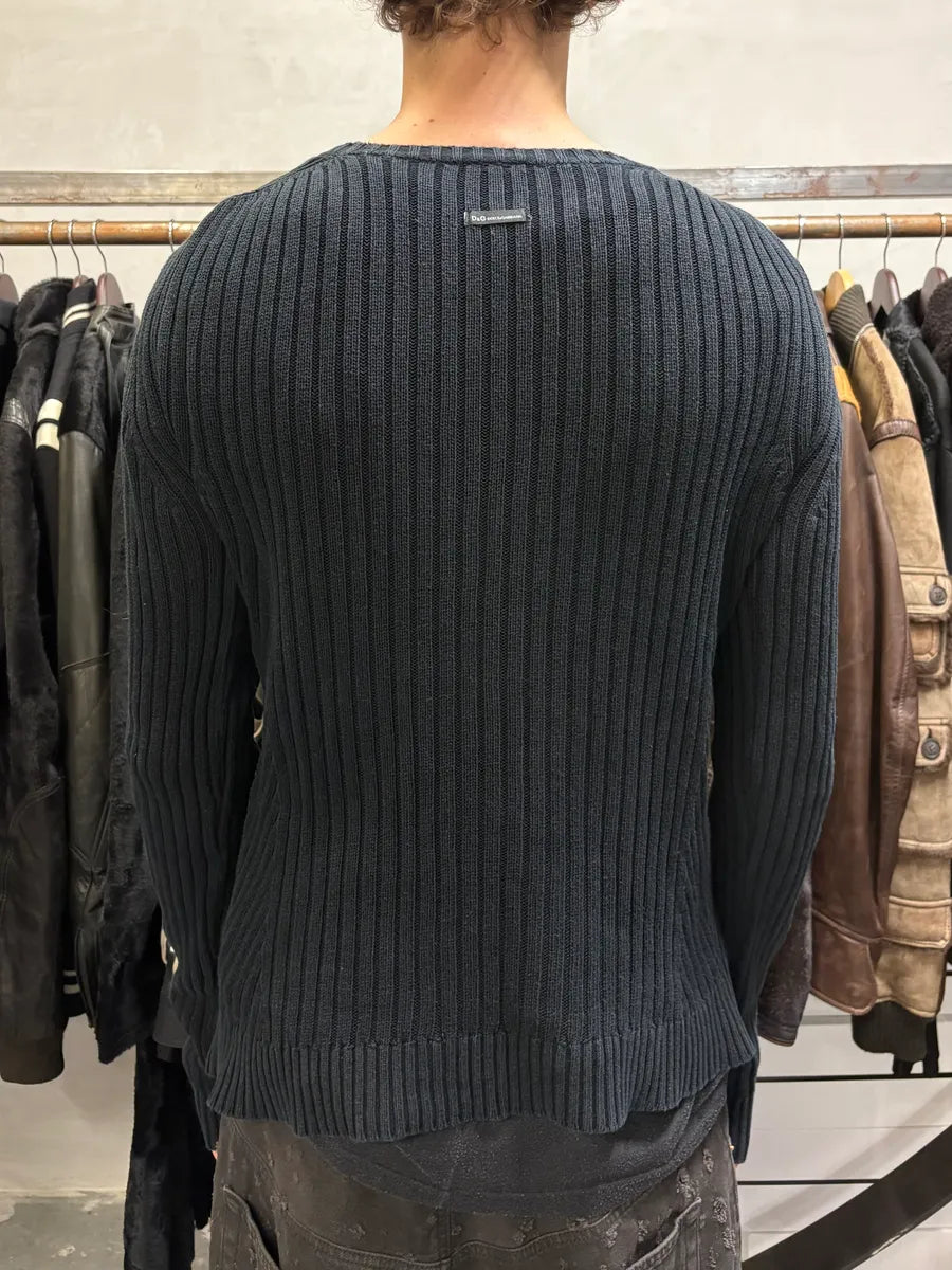 2000s Dolce & Gabbana Fit Black Sweater XBjYGZV 1