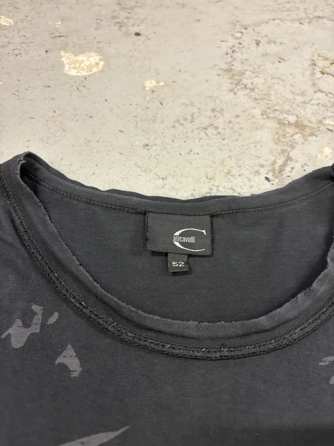 2000s Cavalli Gorilla Black T-Shirt QlzNYpt 8